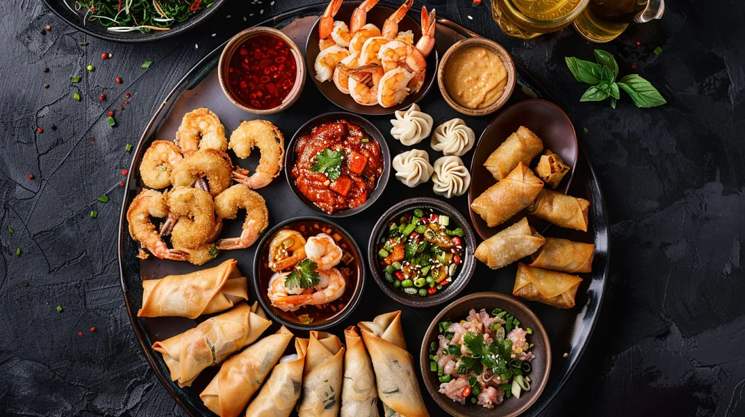 Asian Party Platter hero food photo
