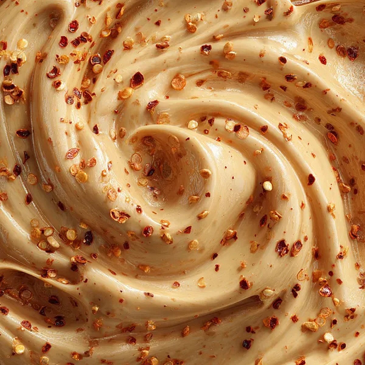 thick bang bang sauce texture close up showing creamy spicy sauce

