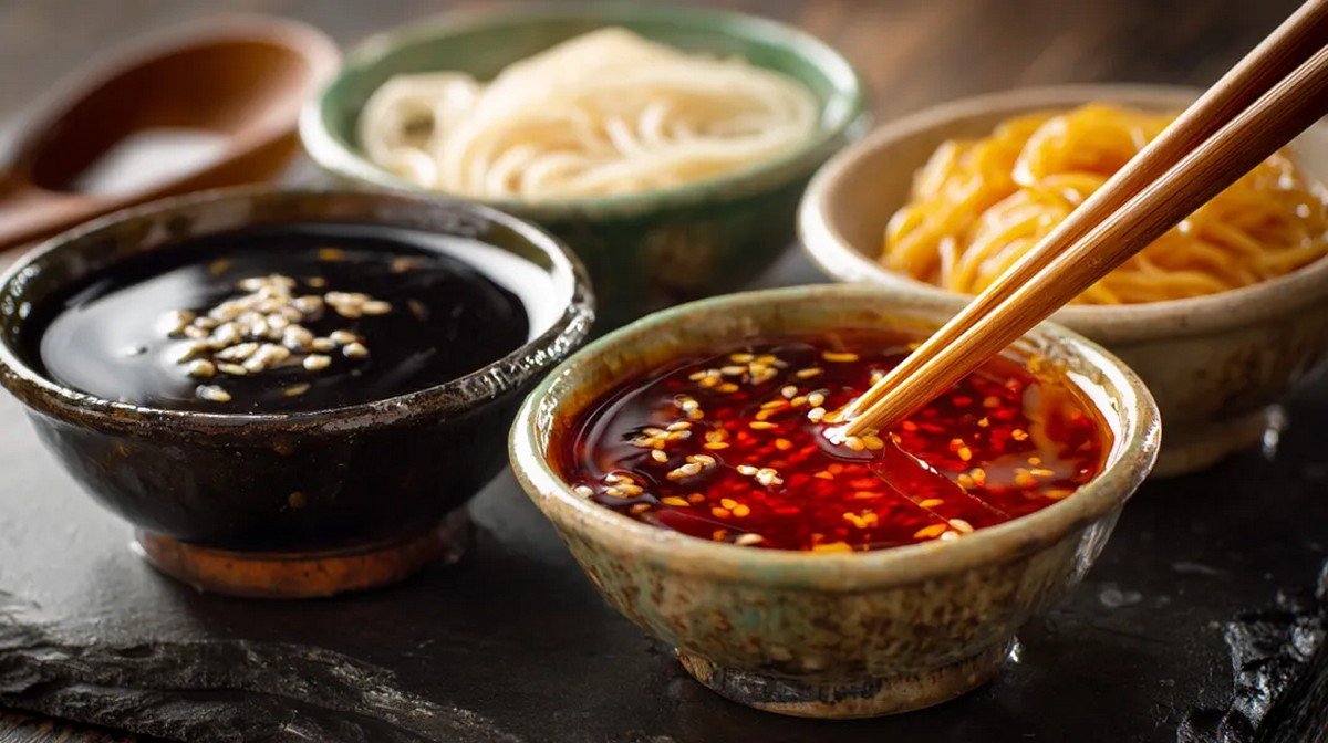 best Asian takeout sauces served in bowls with stir fry dishes