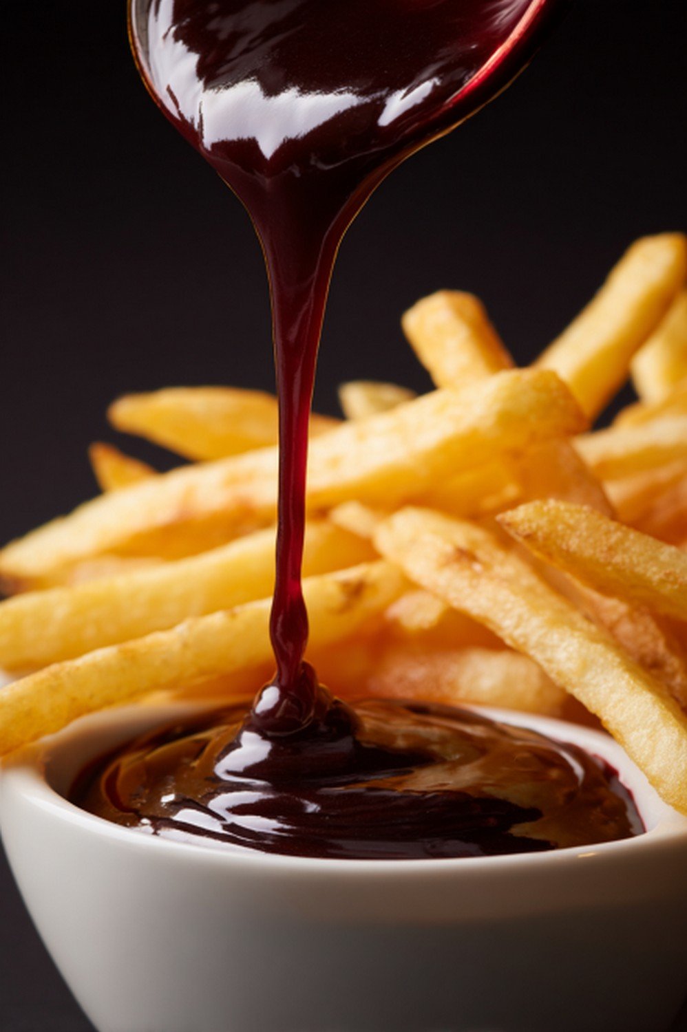 fries dipped into rich bordelaise sauce
