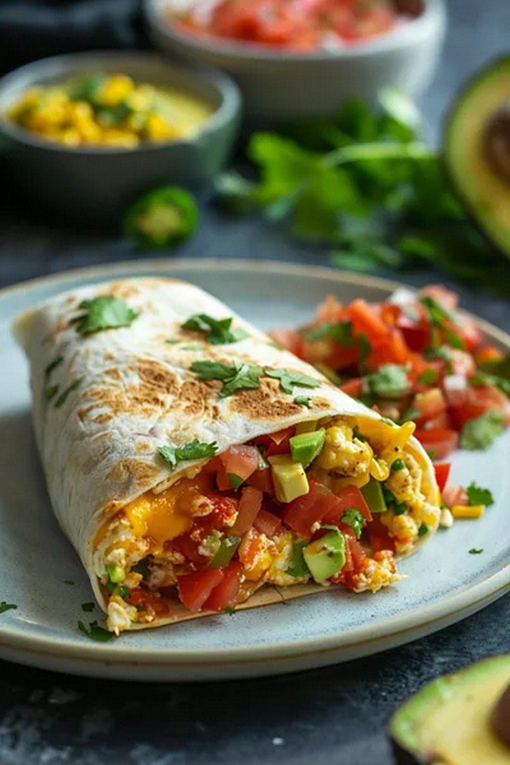 Lifestyle scene with Breakfast Burrito Copycat
