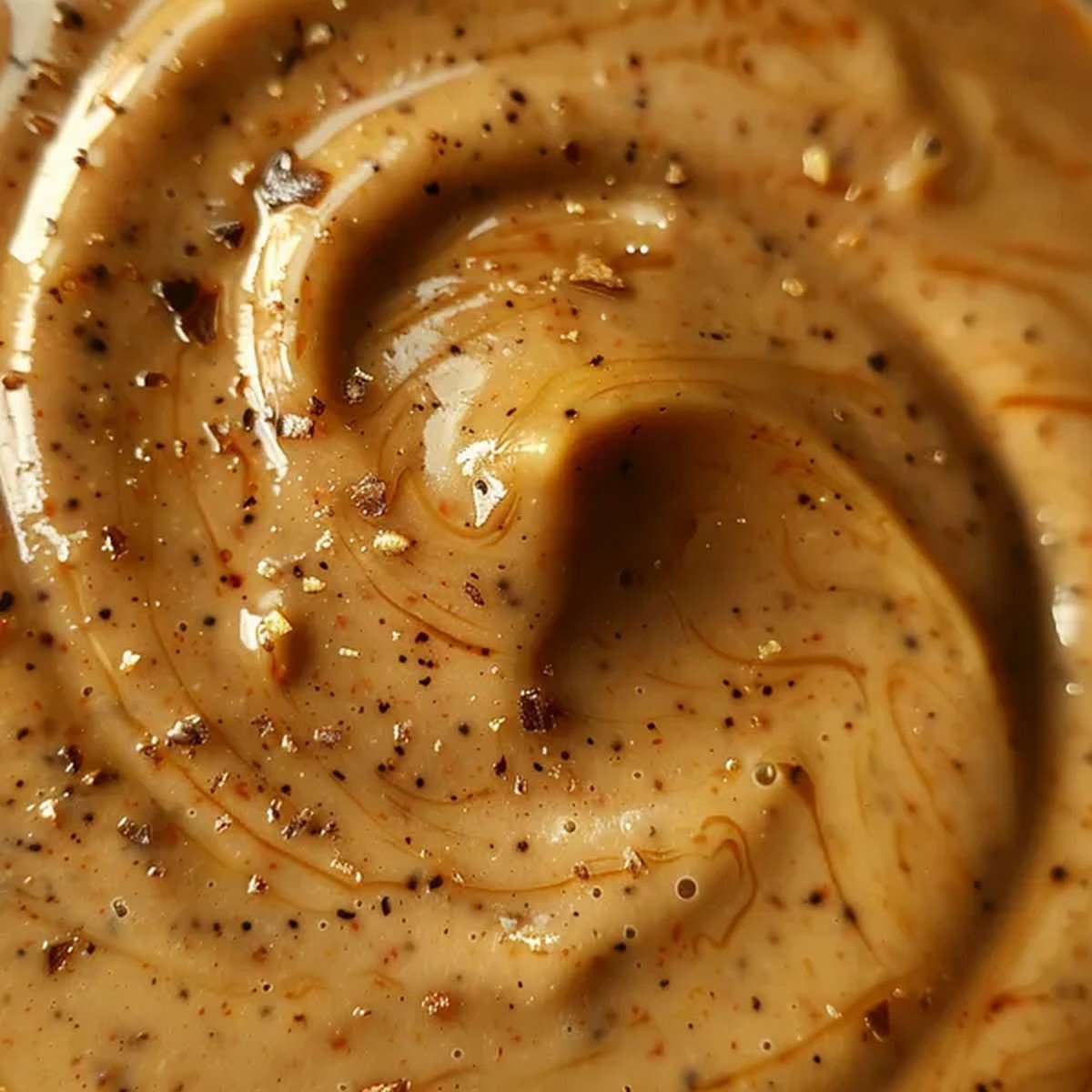 Macro texture of Cajun Dipping Sauce
