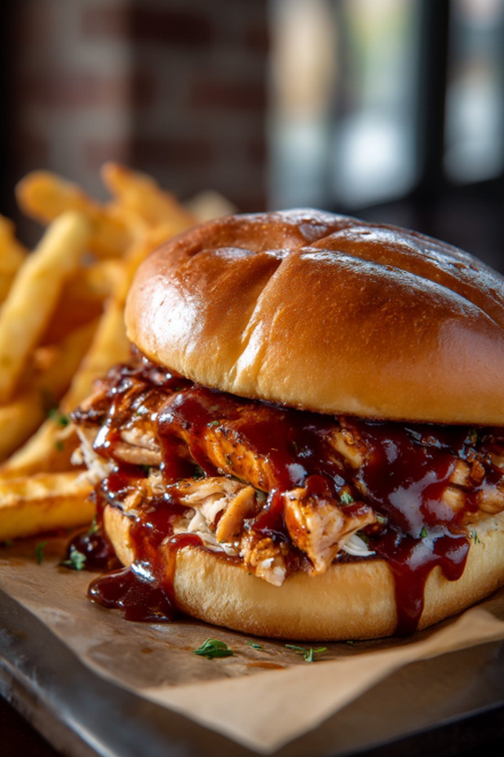honey roasted bbq sauce served on a kitchen table
