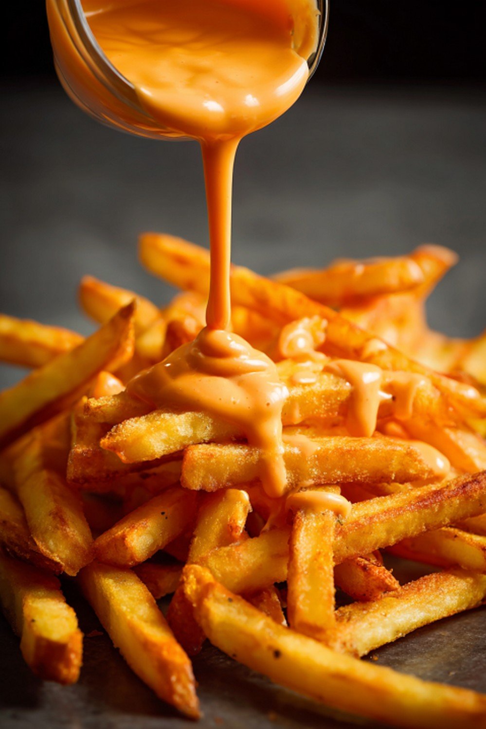 Action dip shot of Chipotle Mayo
