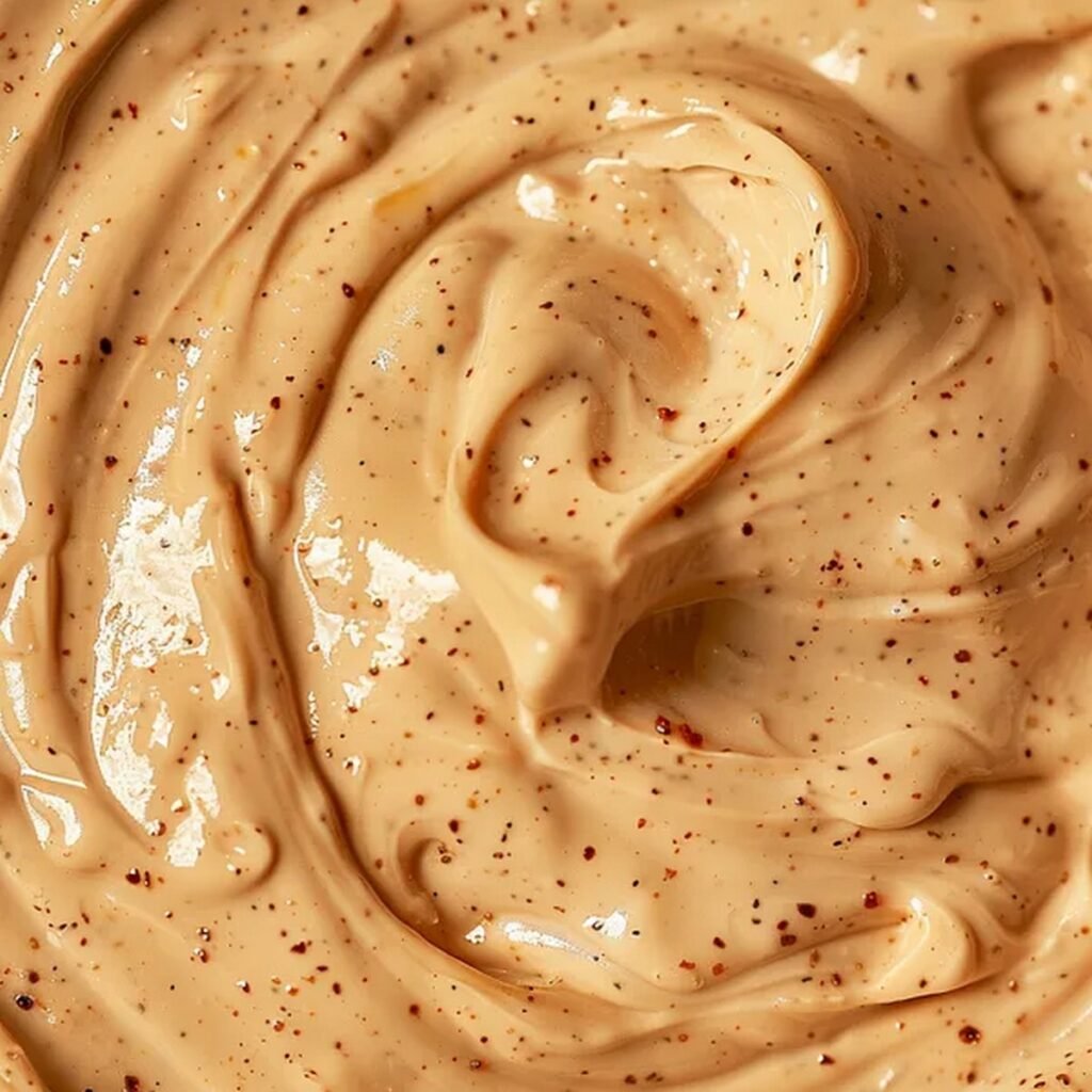 Macro texture of Chipotle Mayo
