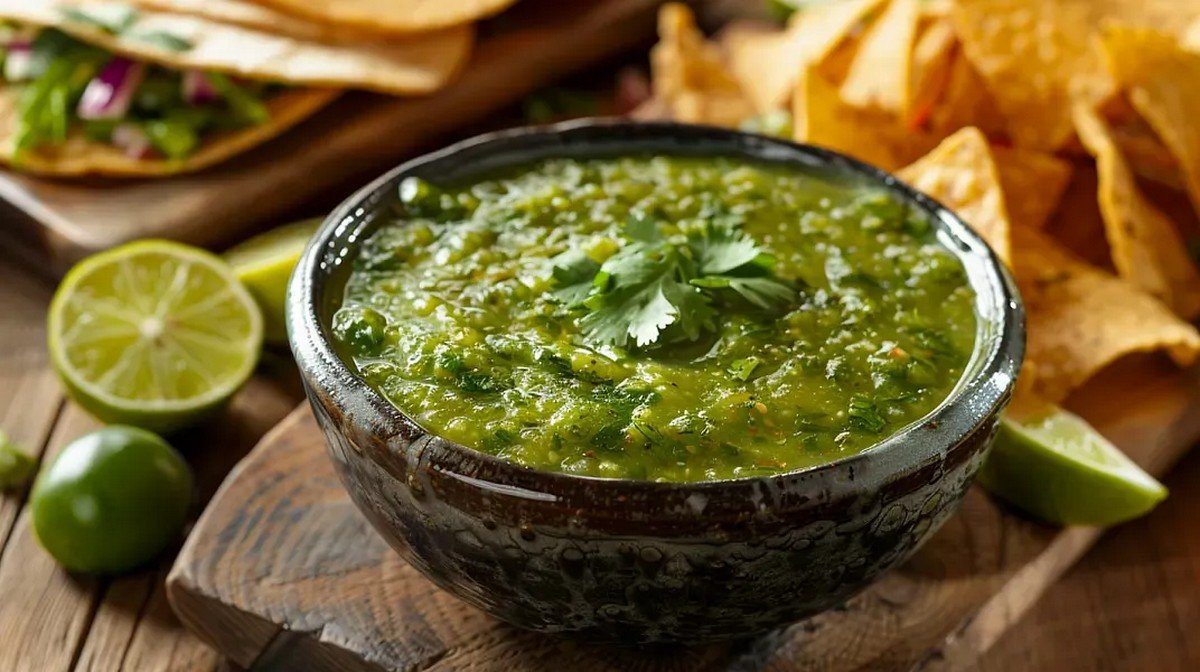 Chipotle Tomatillo Green Salsa hero food photo