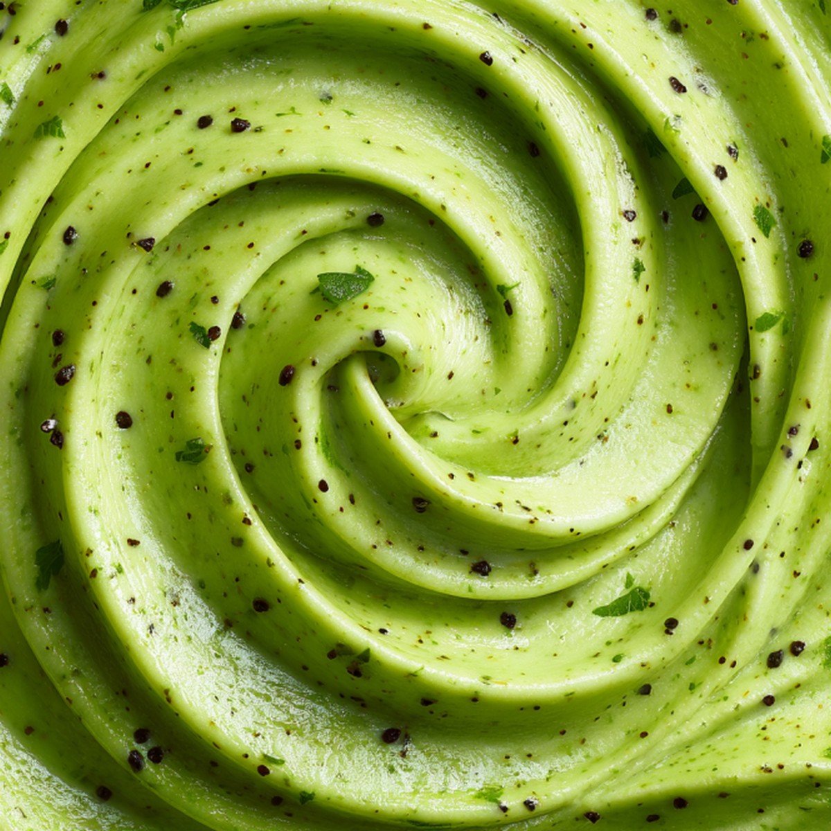 Macro texture of Salsa Verde
