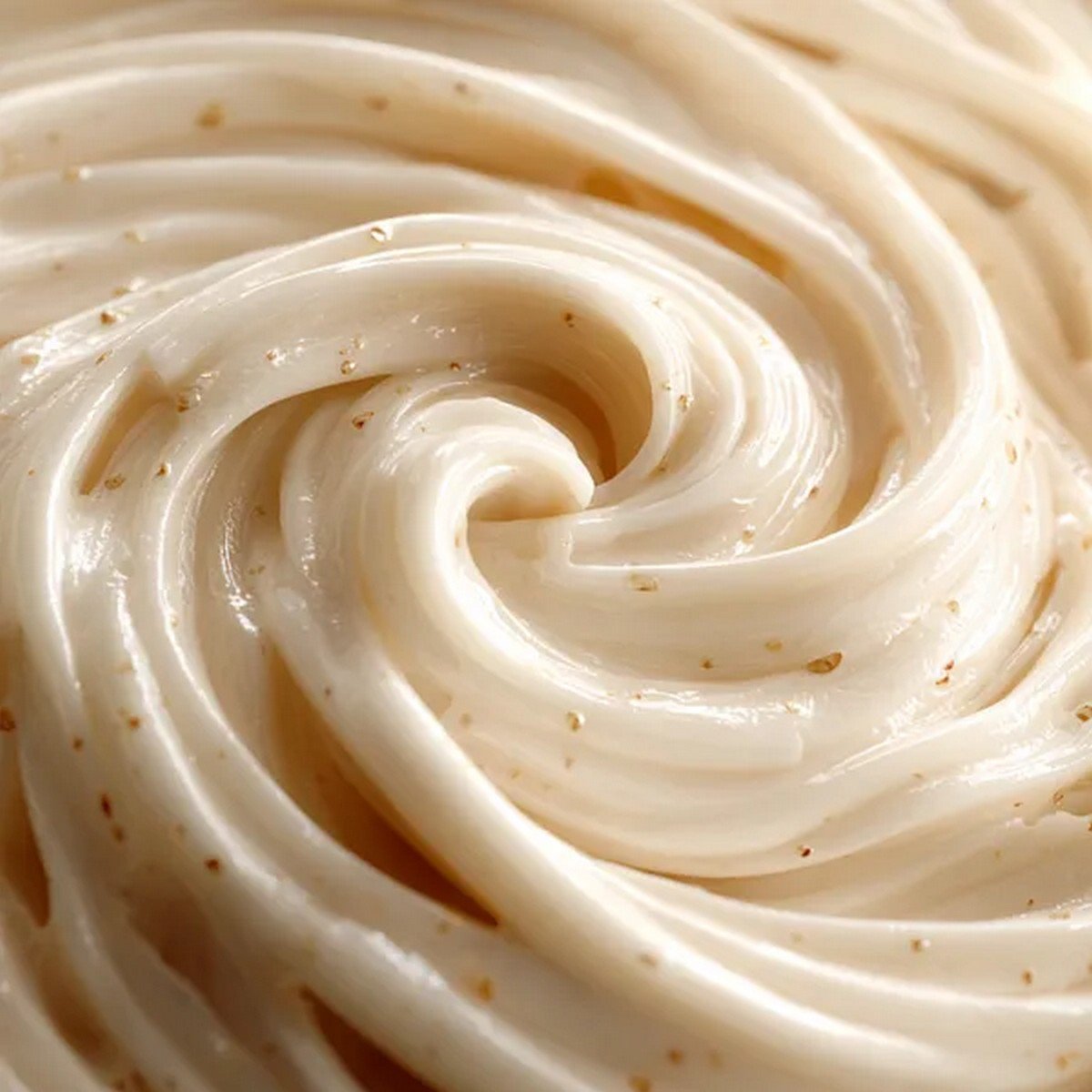 creamy classic Alfredo sauce texture close up with parmesan