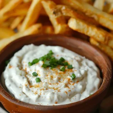 Action dip shot of Creamy Ranch Dip