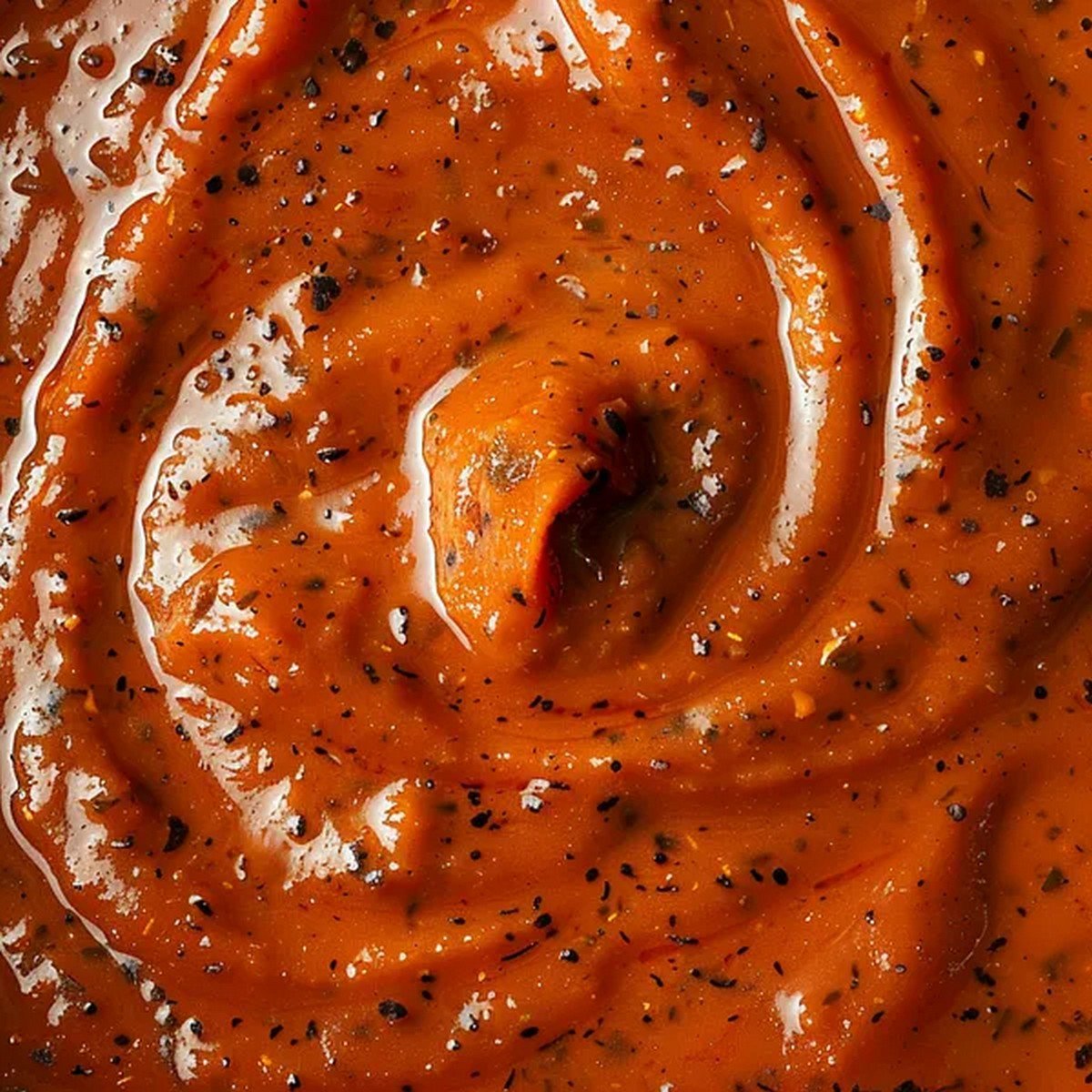 Macro texture of Dave’s Hot Chicken Sauce