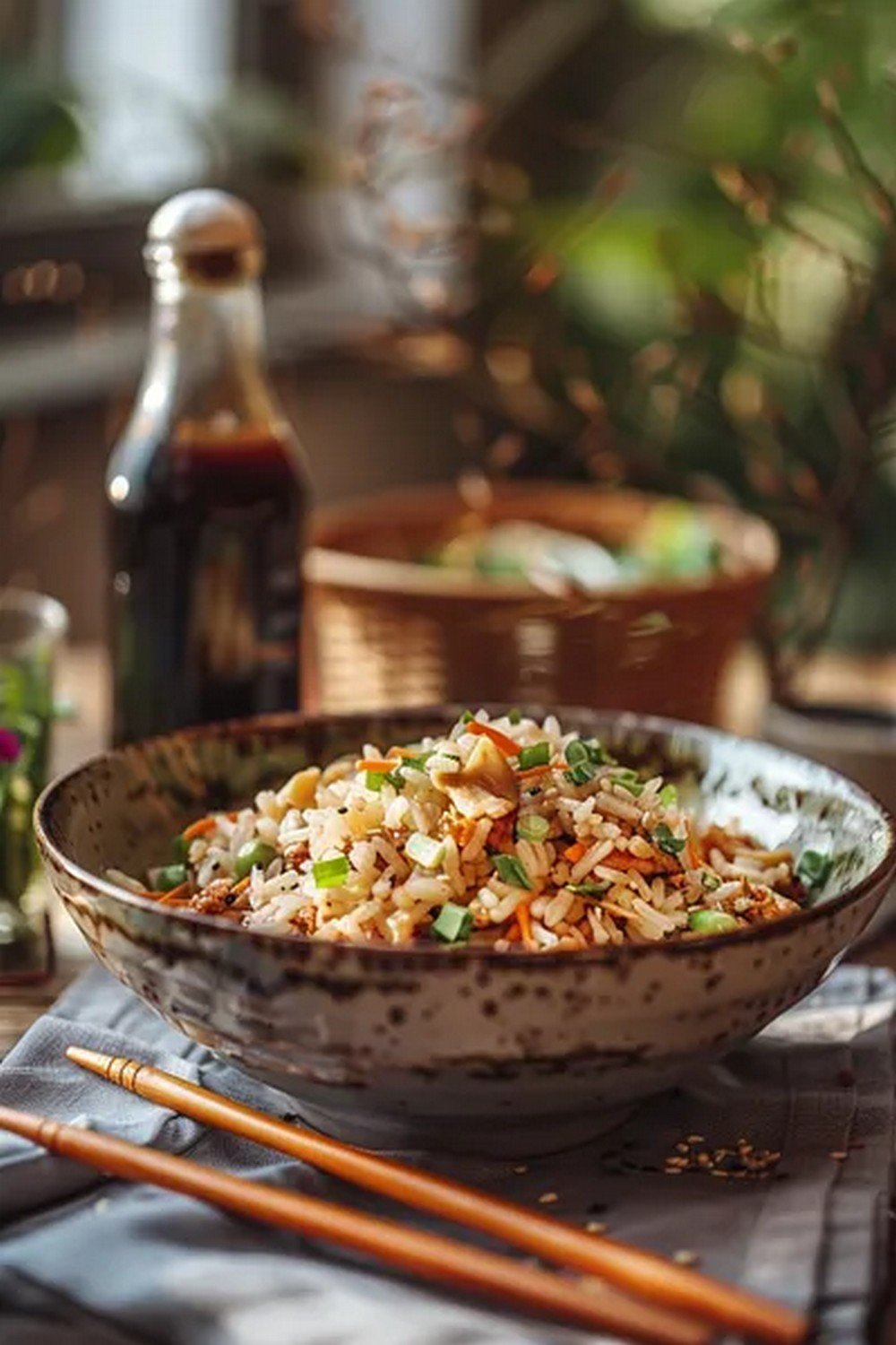 Lifestyle scene with Fried Rice Bowl