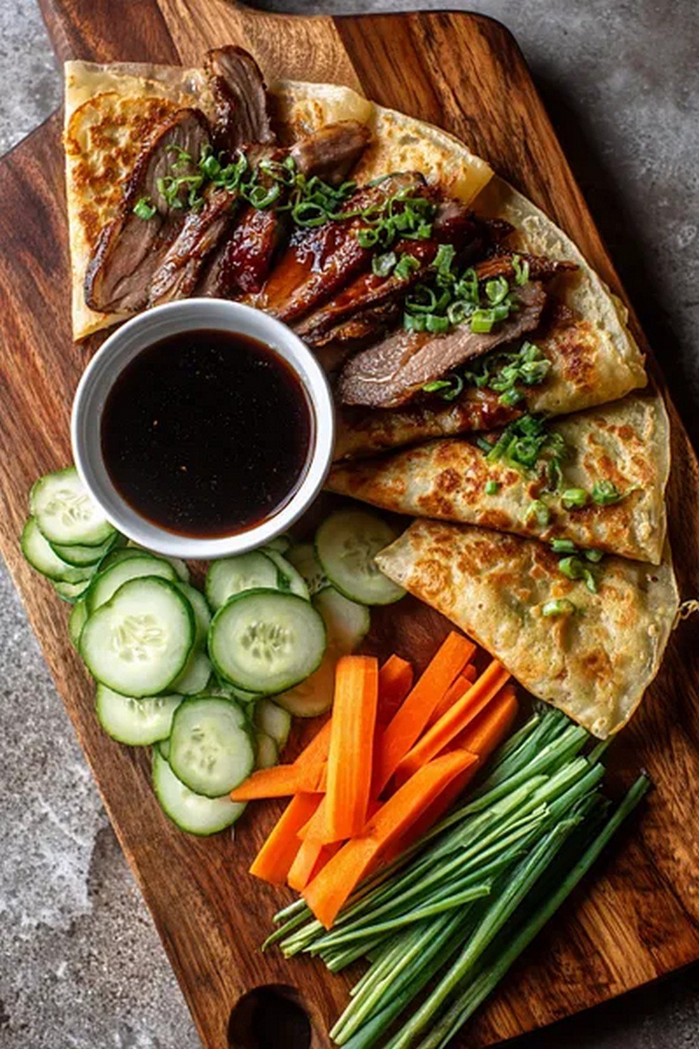 hoisin sauce served with Chinese barbecue dishes
