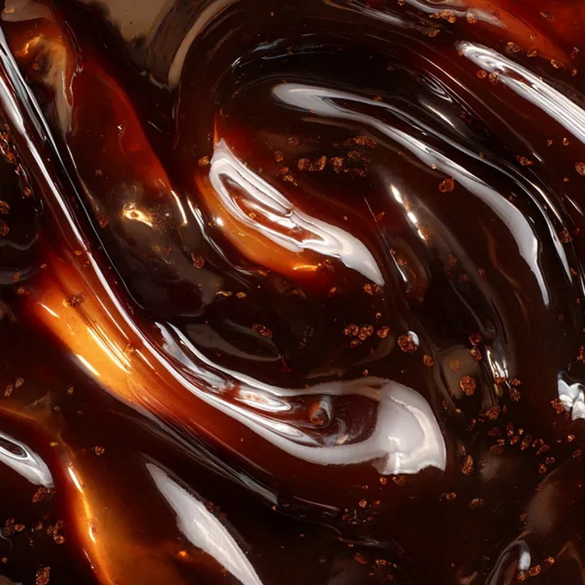thick hoisin sauce texture close up with glossy surface
