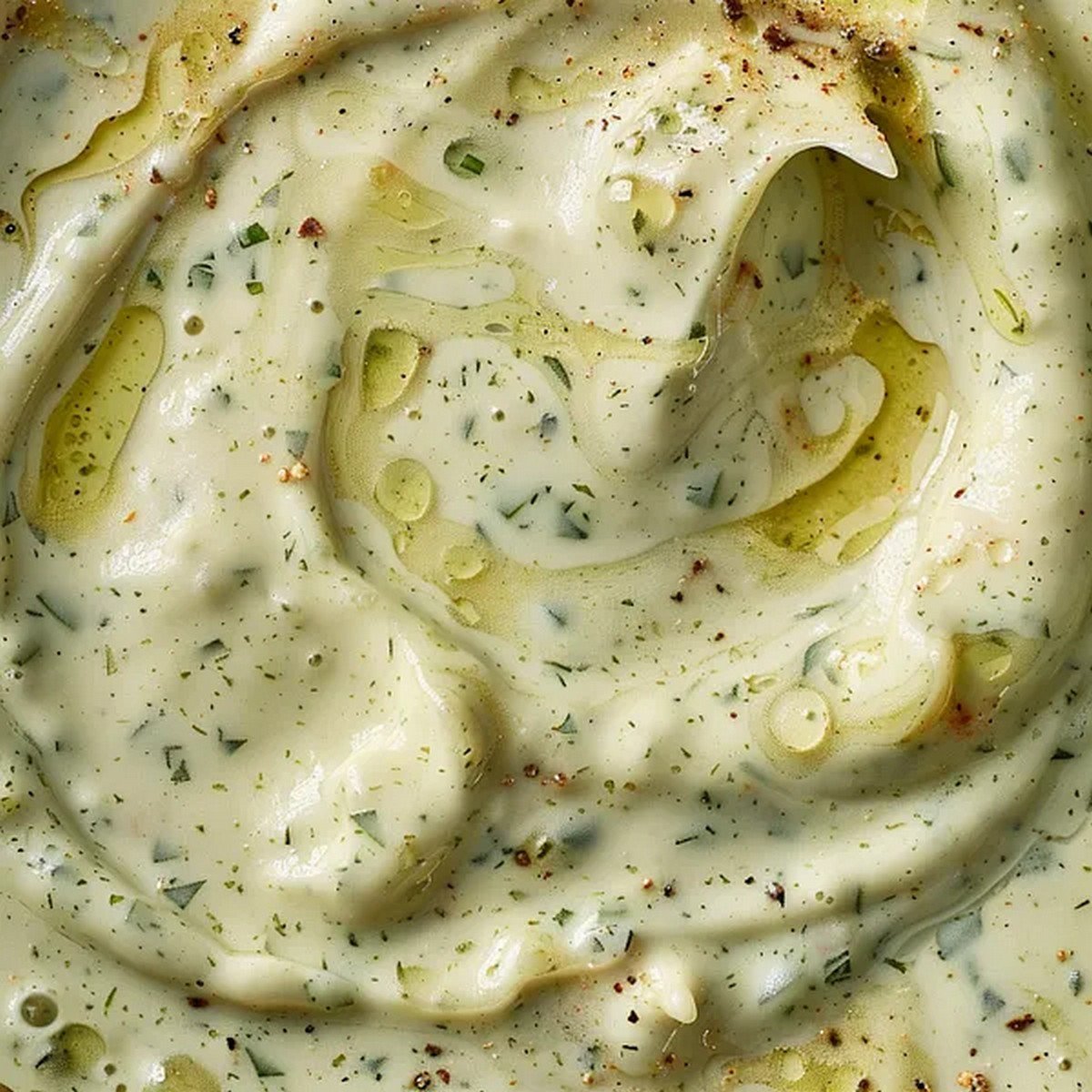 Macro texture of Jalapeño Ranch
