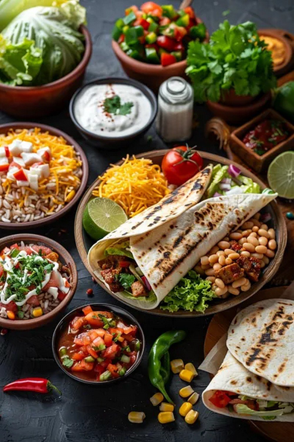 Lifestyle scene with Loaded Burrito Night Board
