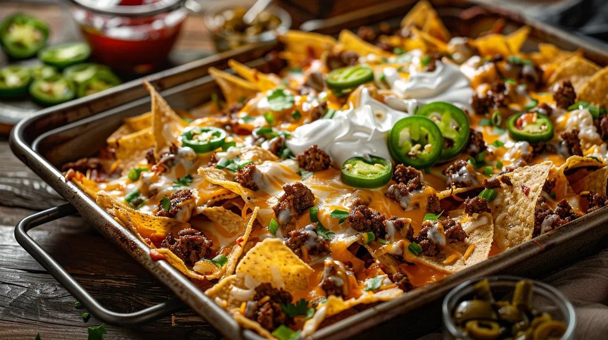 Loaded Nachos Supreme hero food photo