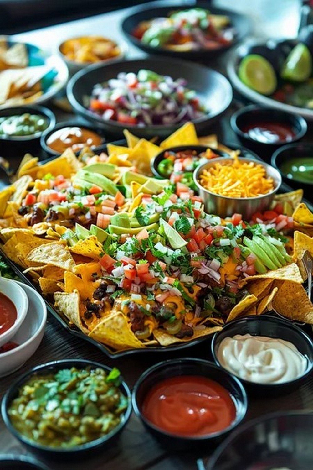 Lifestyle scene with Loaded Nachos Supreme
