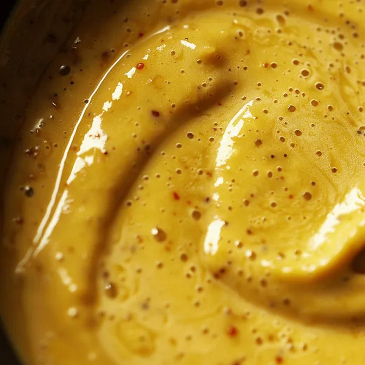 creamy maple mustard sauce texture golden and smooth
