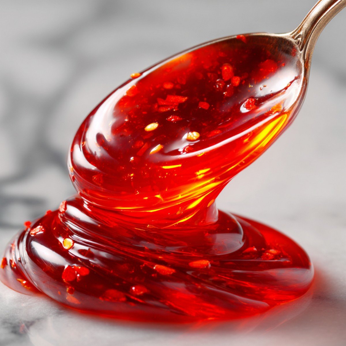 Macro texture of McDonald’s Sweet & Sour Sauce