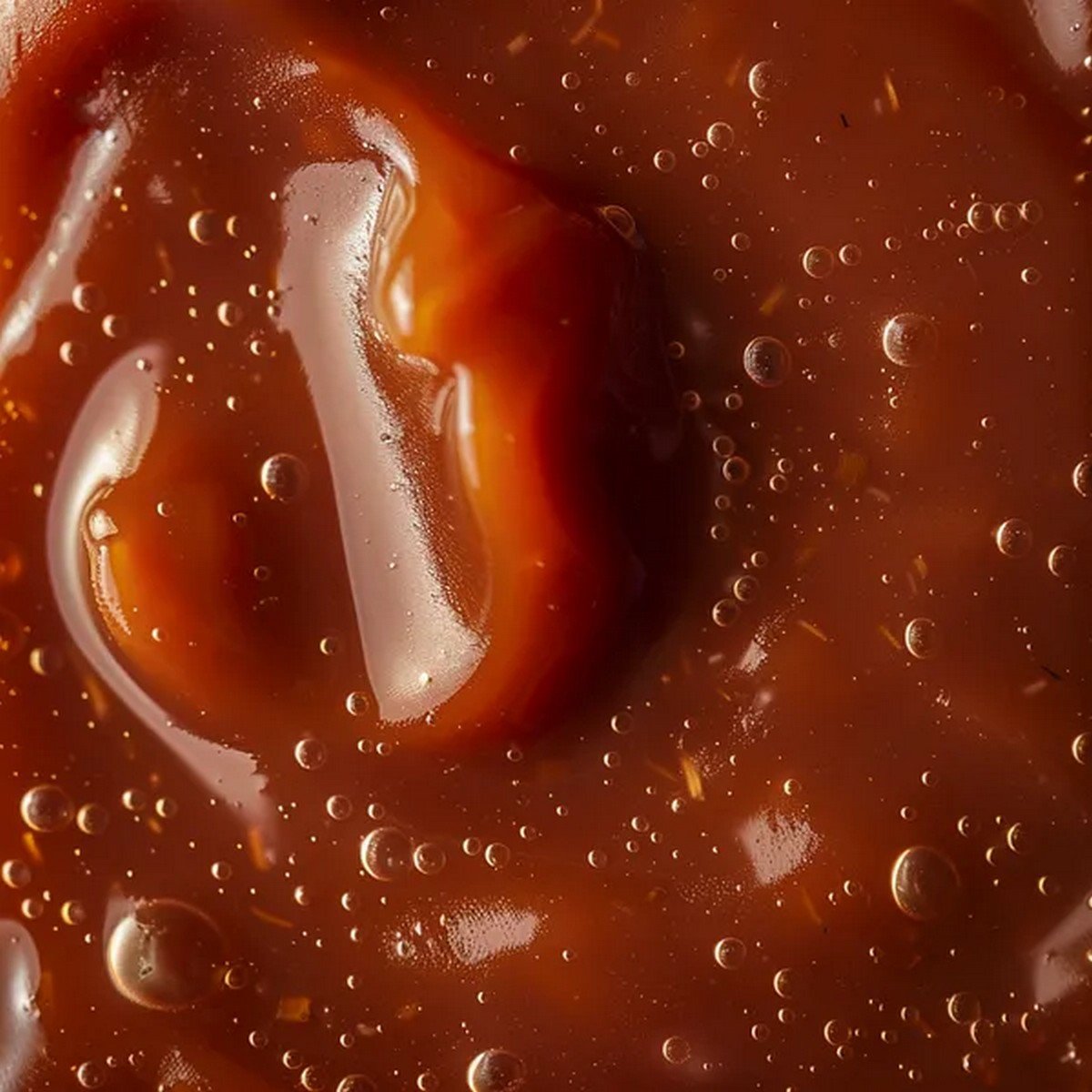 Macro texture of McRib Sauce
