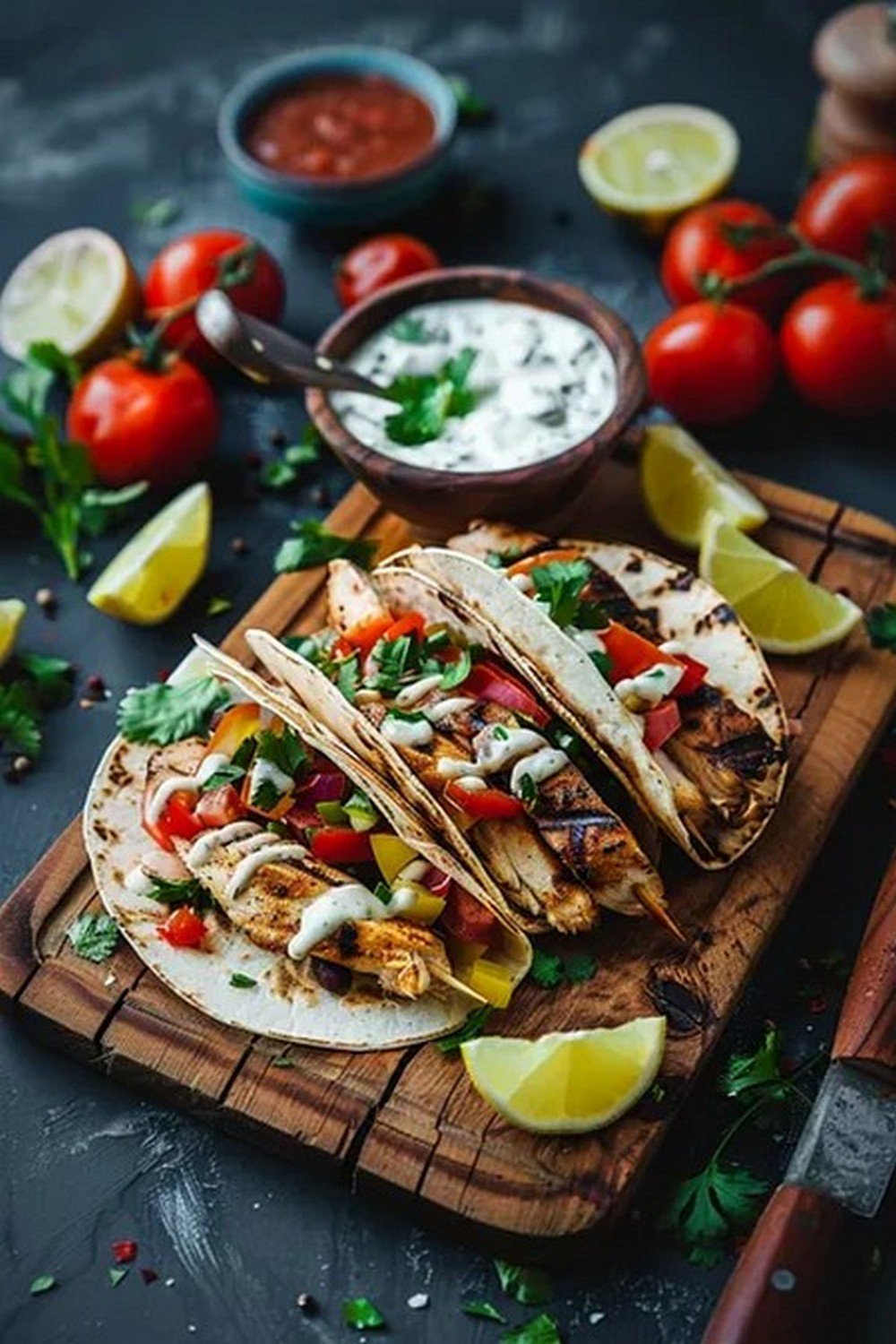 Lifestyle scene with Mexican Garlic Sauce