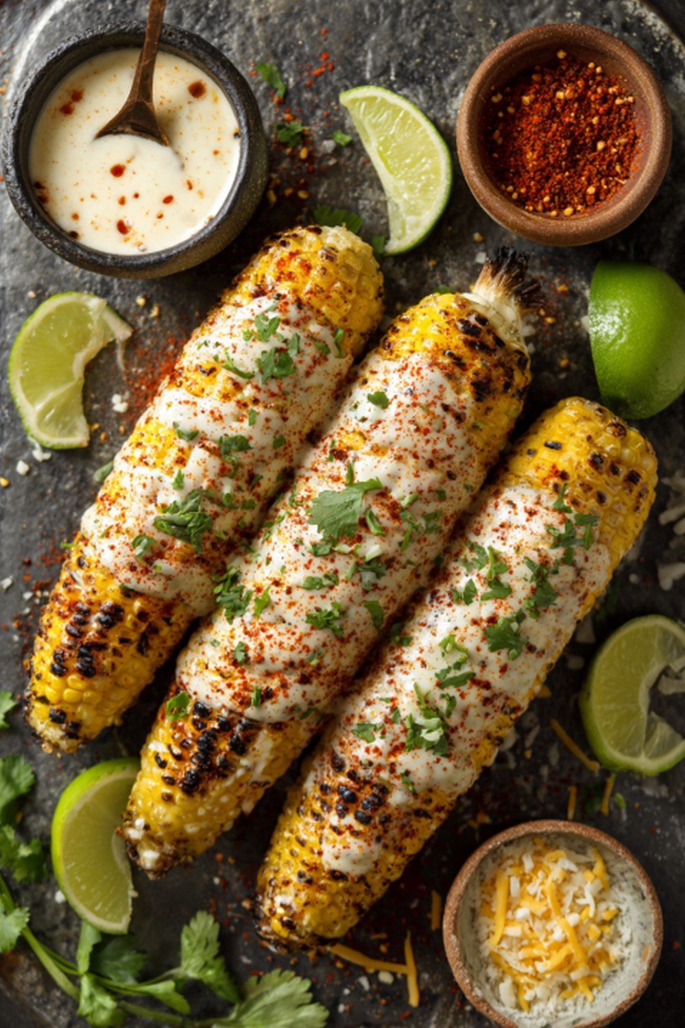 Lifestyle scene with Mexican Street Corn Sauce
