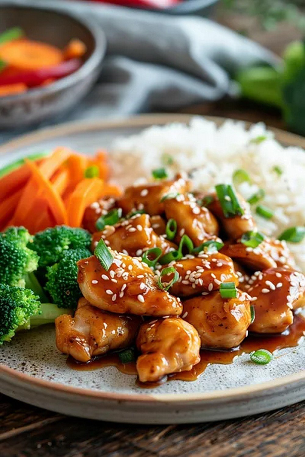 Lifestyle scene with Panda Express Honey Sesame Sauce