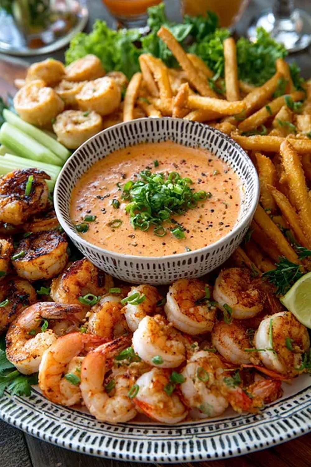 PF Chang’s dynamite sauce served with shrimp appetizer
