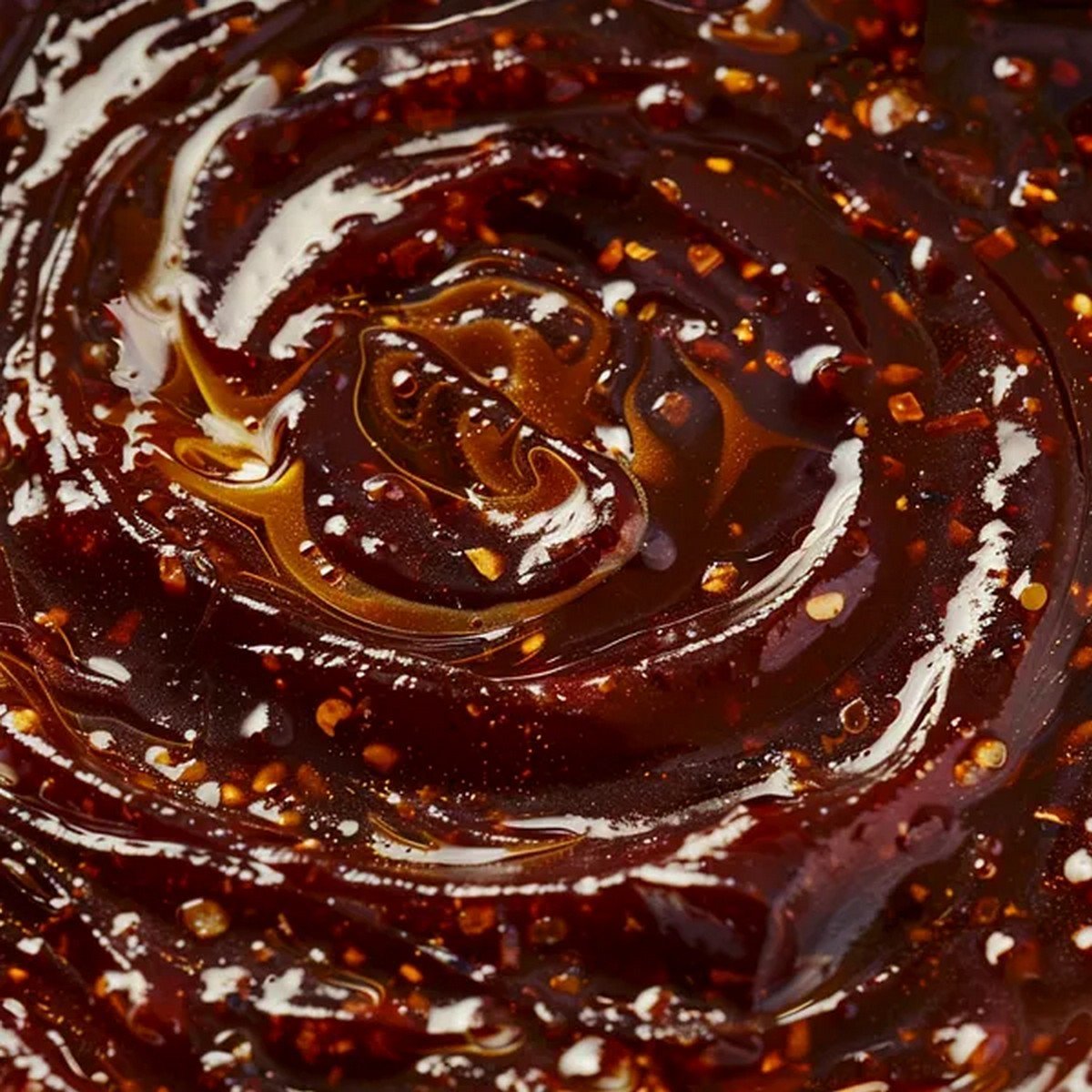 Macro texture of PF Chang’s Mongolian Sauce