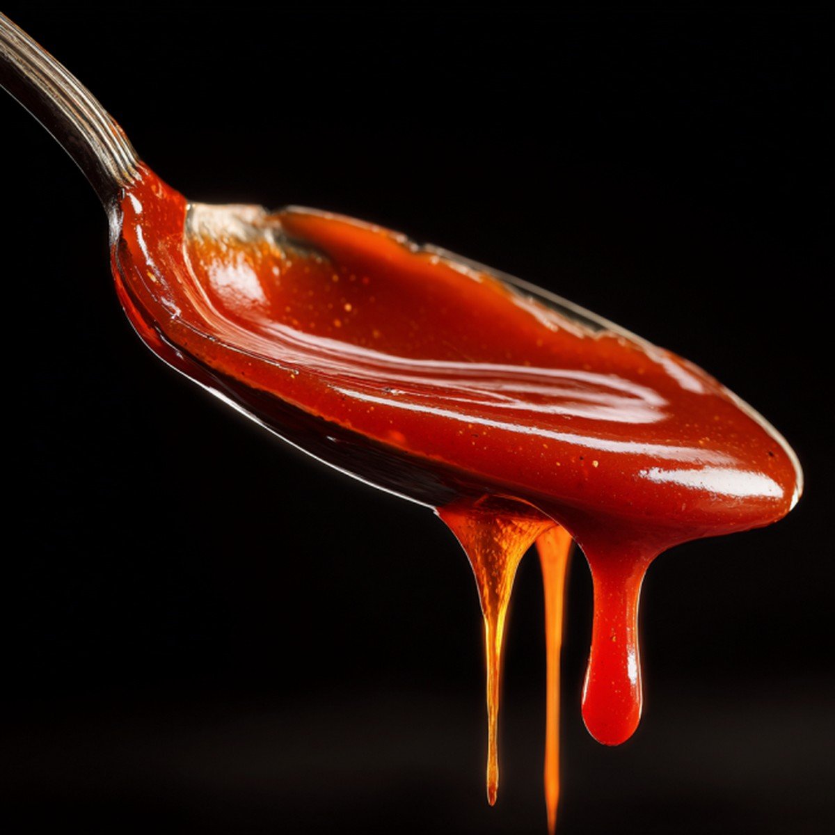 thick smoky red robin campfire sauce texture close up in bowl
