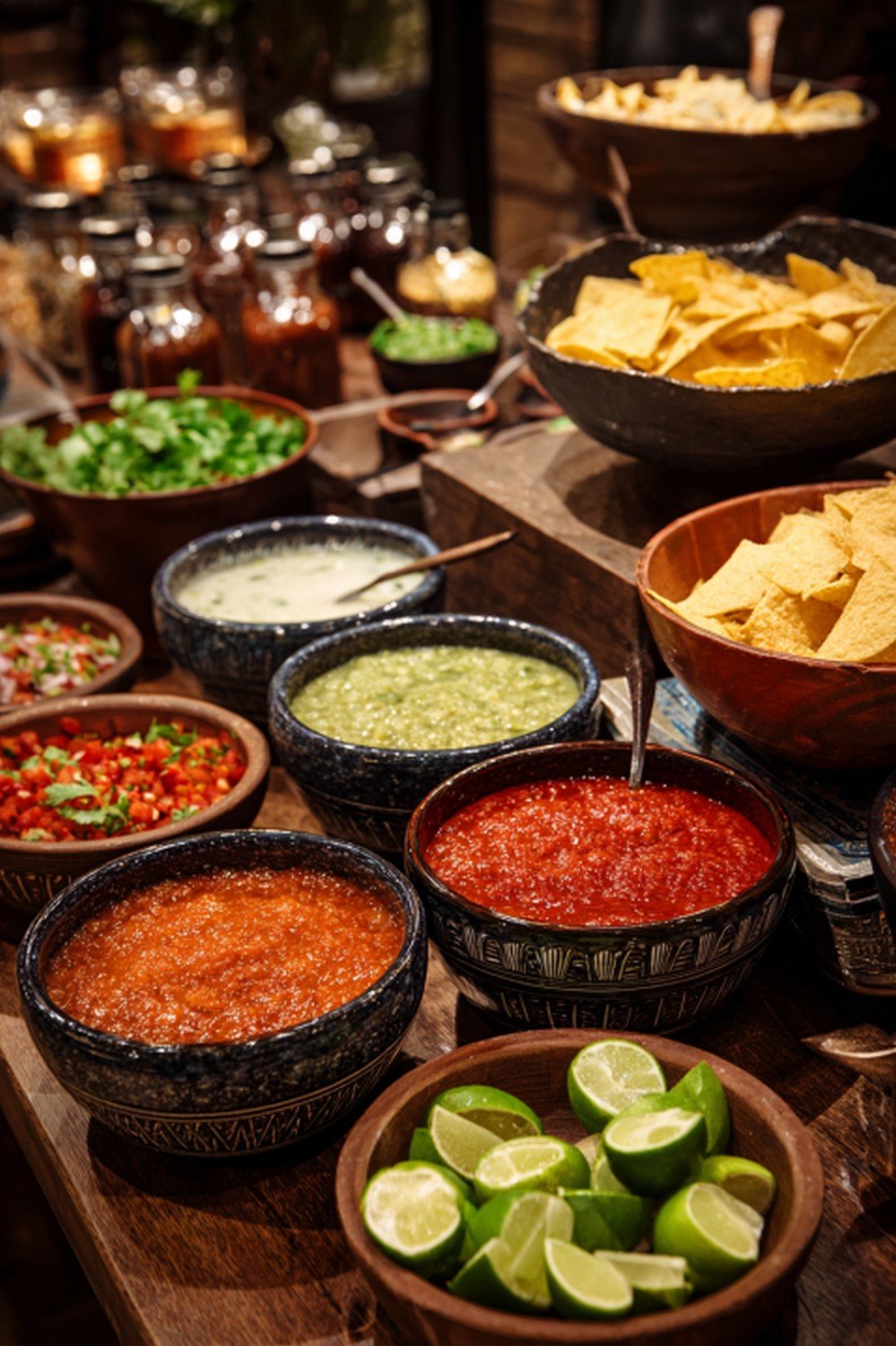 Lifestyle scene with Roasted Tomatillo Sauce
