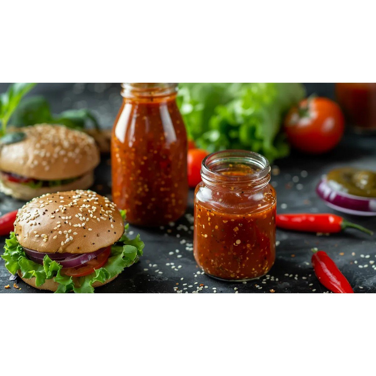 glossy sweet chili sauce in bowl with spring rolls