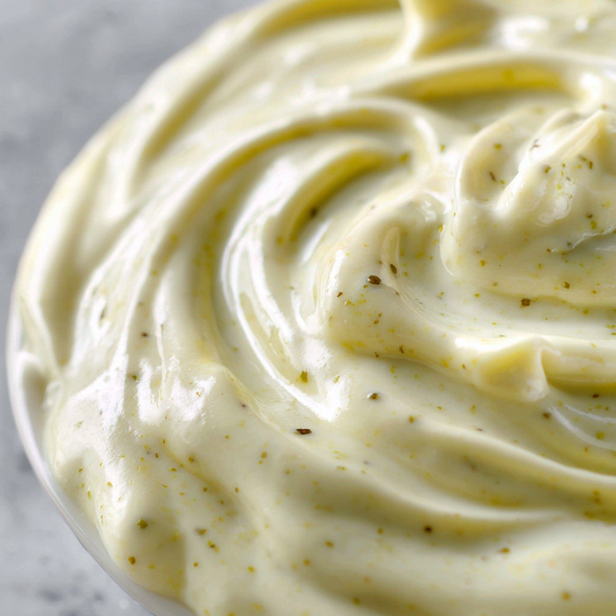 Macro texture of Taco Bell Creamy Jalapeño