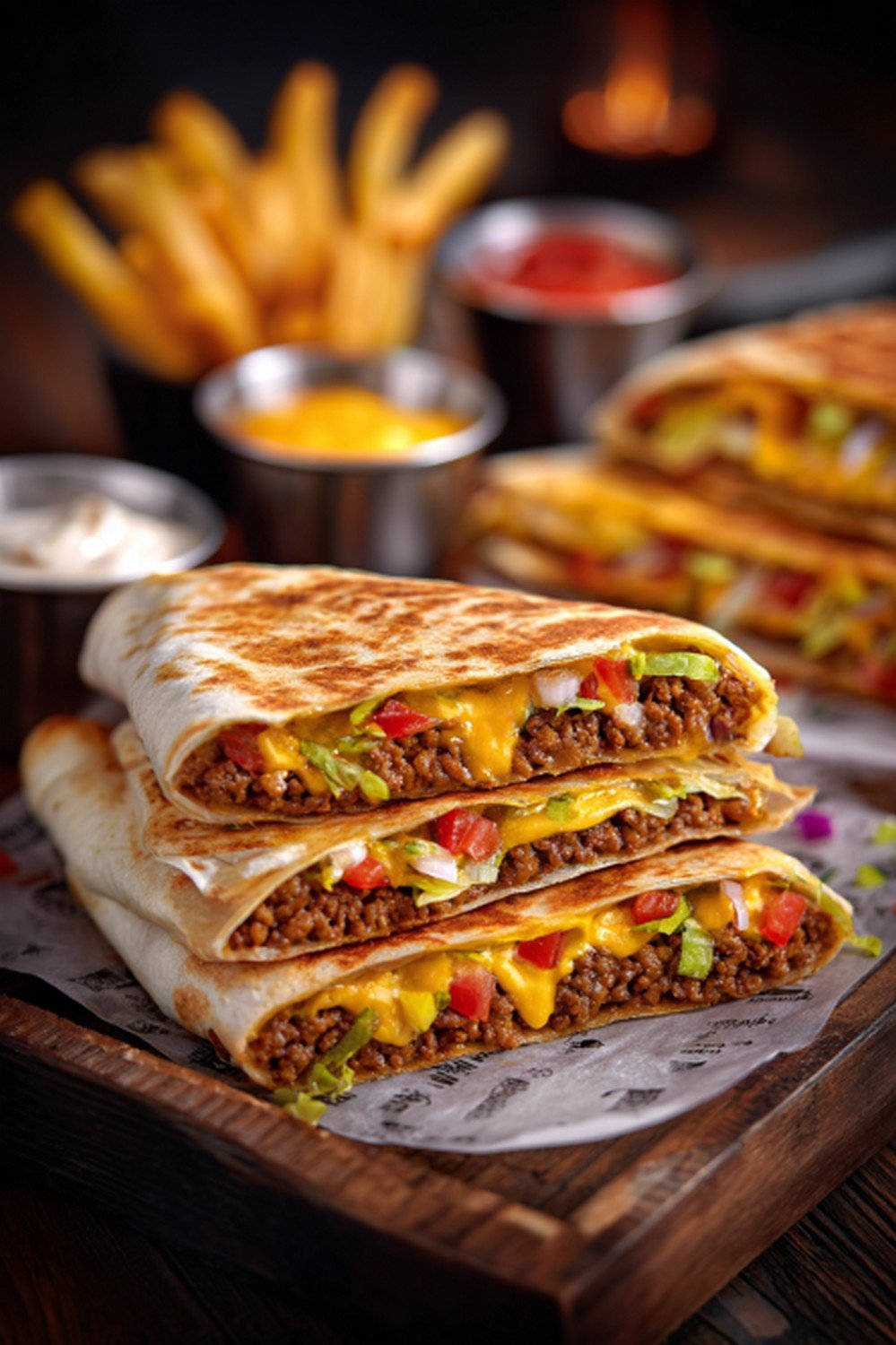 Lifestyle scene with Taco Bell Crunchwrap Supreme
