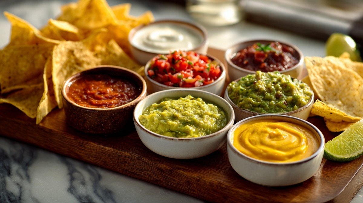 Taco Night Sauce Board hero food photo
