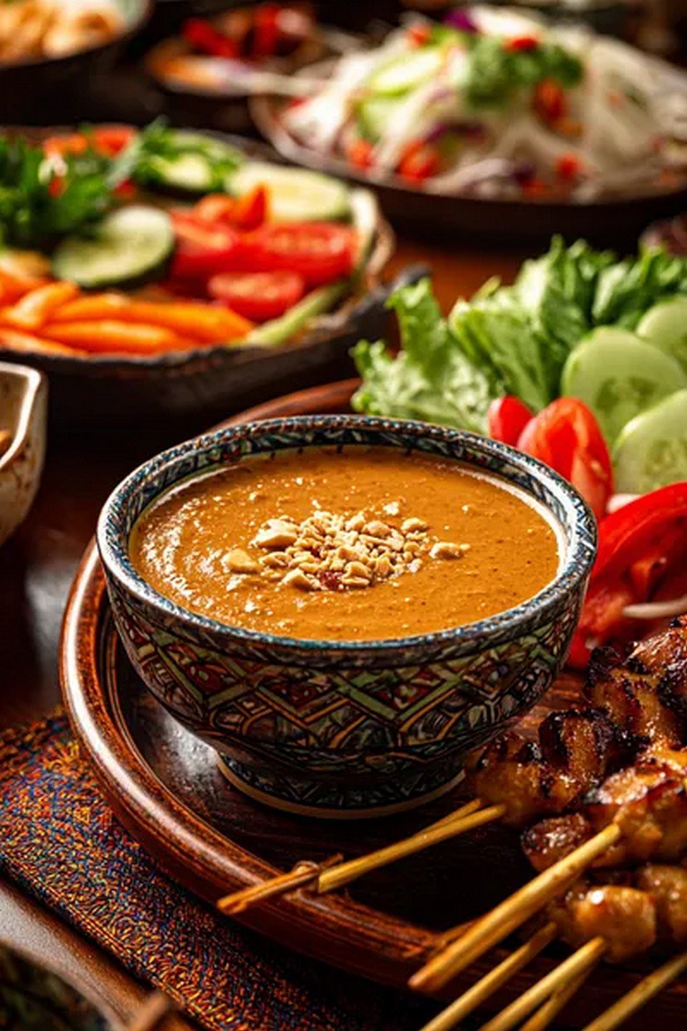 Lifestyle scene with Thai Peanut Sauce
