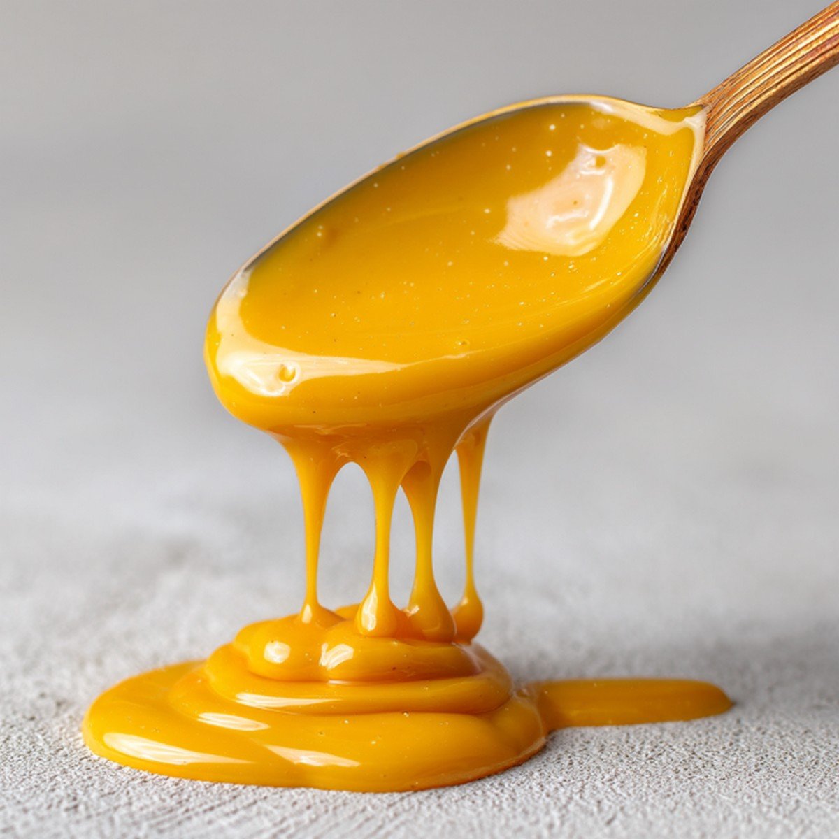 creamy sawesome sauce dripping from a spoon