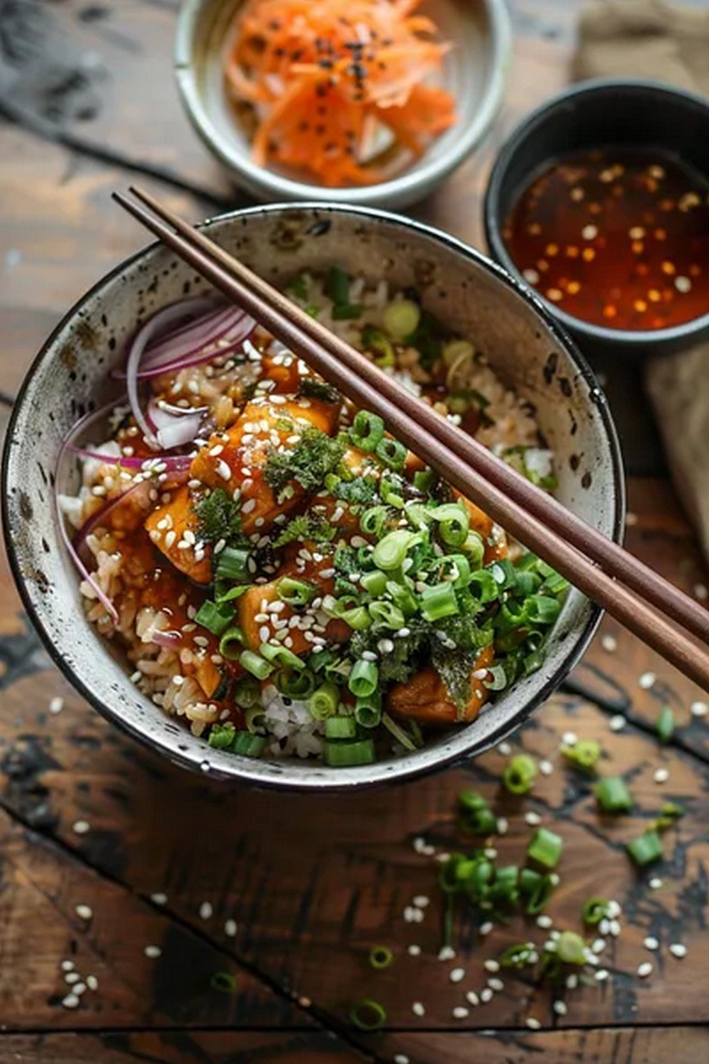 Lifestyle scene with Yoshinoya Teriyaki Sauce
