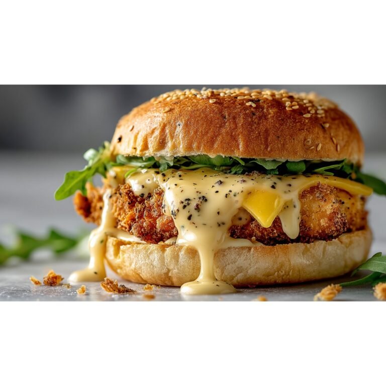 fried chicken sandwich with Zax sauce and fries