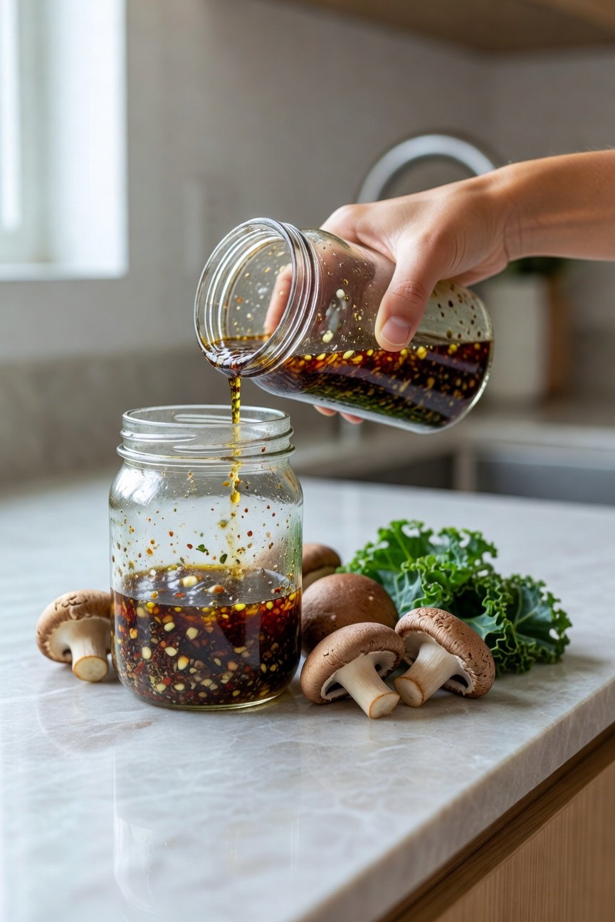 Delicious Mushroom Bowls with Kale Pesto — Step 1