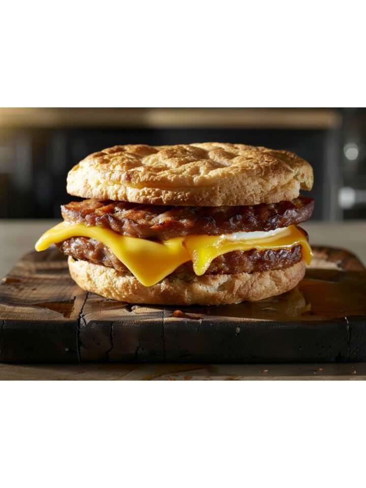 The Ultimate Sausage Egg & Cheese Breakfast Sandwich