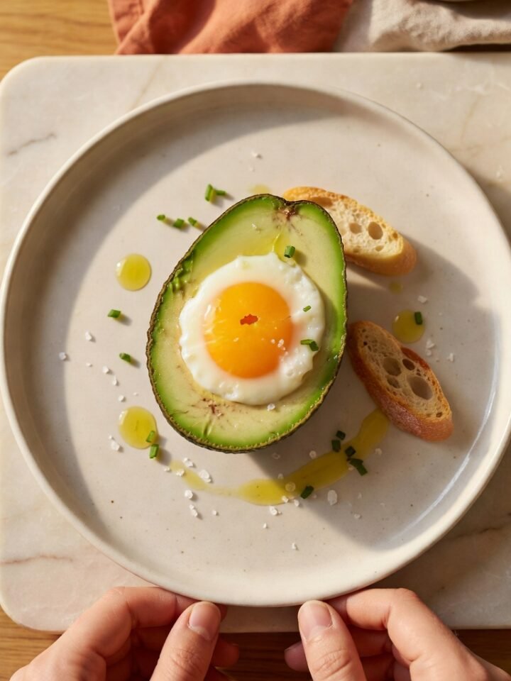 Œuf à l'avocat